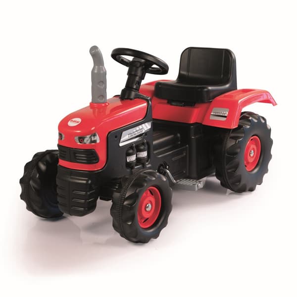 Dolu Pedaltraktor med Horn Rød/Sort