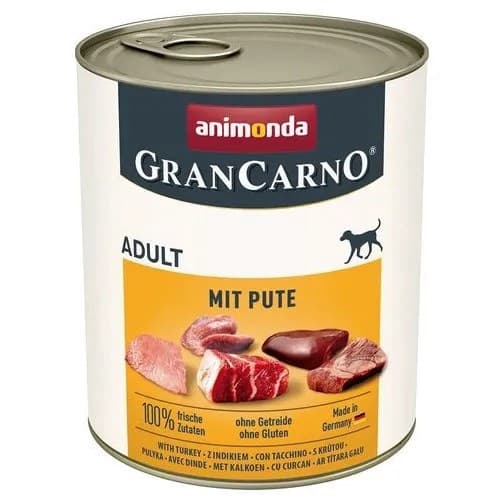 ANIMONDA GranCarno Adult med kalkun - vådfoder til hunde - 800 g