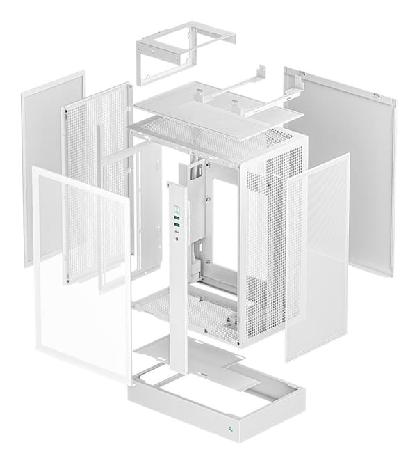 DeepCool CH170 PLUS WH Torni, valkoinen