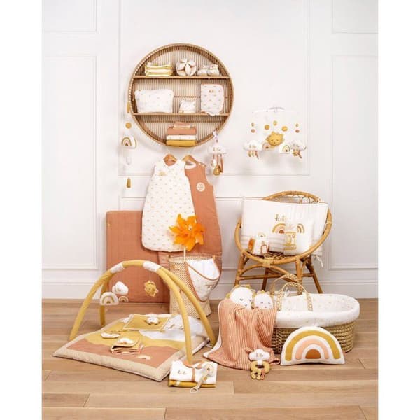 Babynest - SAUTHON - SUNLIGHT - 0-4 månader - Bomullsmuslin - Tryckt mönster