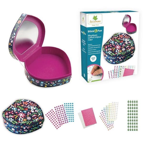 Stick'n Fun - 3D Mosaik - Hjerteæske