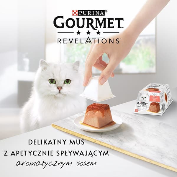 PURINA Gourmet Revelations Laks - vådfoder til katte - 2x57 g