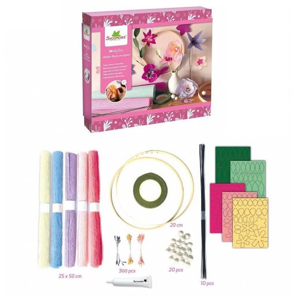 Söt liten ask - SYCOMORE - Pappersblommor - Från 7 år