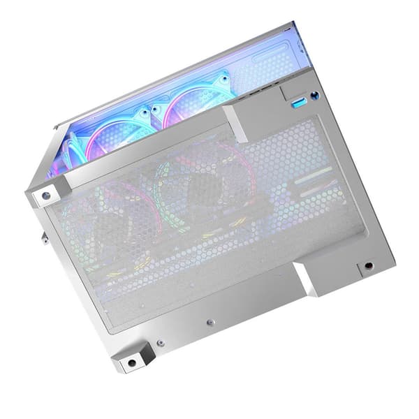 MODECOM-kabinet Volcano Panorama ARGB 5F Midi hvid