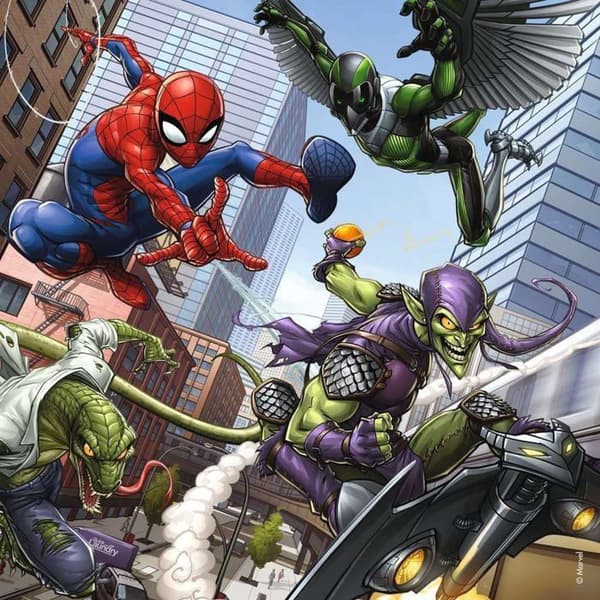 SPIDER-MAN Pussel Och Action 3x49 bitar