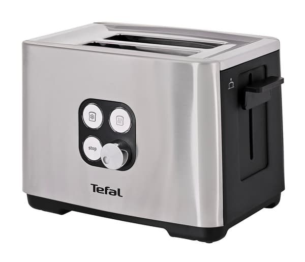 Tefal Equinox TT420D 7 2 skiver Sort, Rustfrit stål