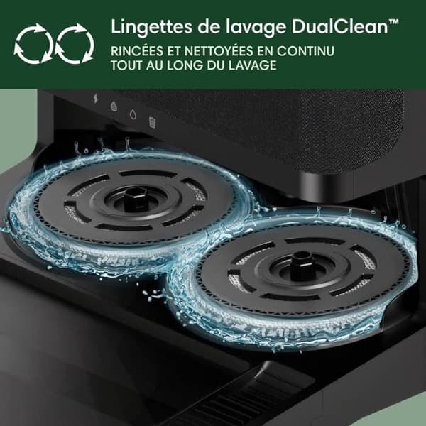 Robotstøvsuger - iRobot Roomba Plus 405 - Sort - IoT-kompatibel - Programmerbar rengøring