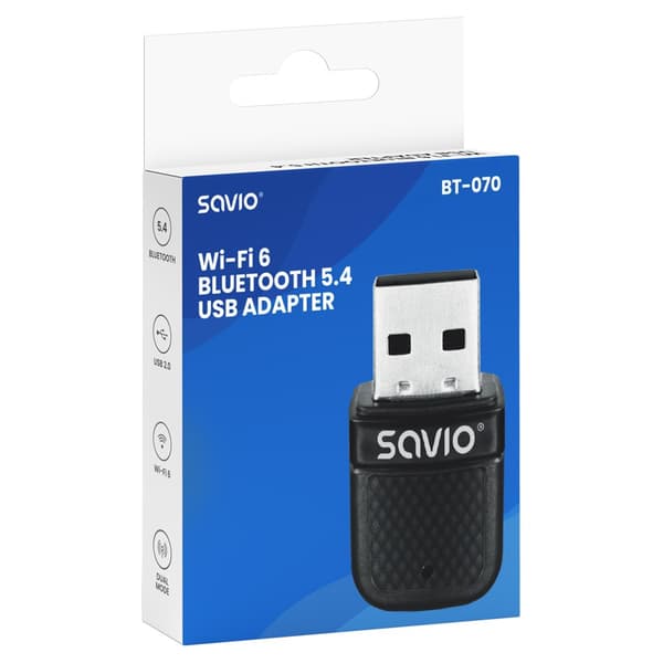Savio BT-070 -liitäntäkortit/USB 2.0 -sovitin