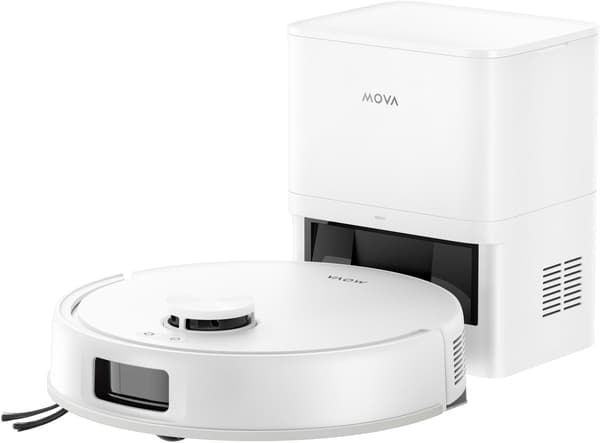 Robotdammsugare och mopprobot - MOVA E20S PRO PLUS - 13000 Pa - 330 ml - Vit