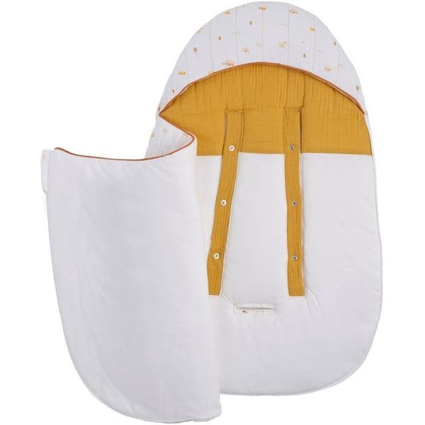 Babynest - SAUTHON - SUNLIGHT - 0-4 månader - Bomullsmuslin - Tryckt mönster