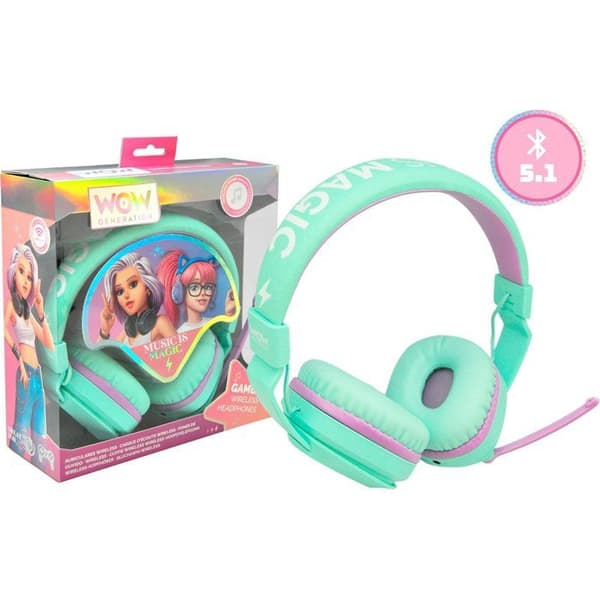 Bluetooth-hörlurar - BARNLICENS - WOW GENERATION - Från 5 år