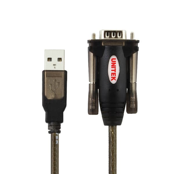 UNITEK Y-105A sarjakaapeli Musta 1,5 m USB Type A DB-9
