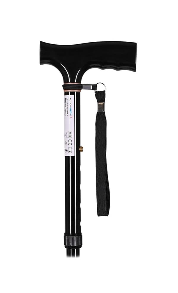 Hopfällbar käpp ACTIONMED svart