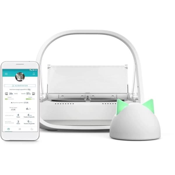 Connect Foderautomat - Hvid - Til katte