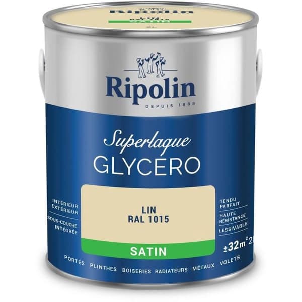 Pellavaglyseroli RAL 1015 satiini - RIPOLIN - 2 L