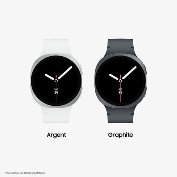 Samsung Galaxy Watch8 Bluetooth-älykello 40 mm hopea
