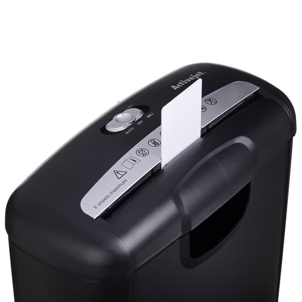 Activejet ASH-0601S makulator, P-2, 10 l, 6 mm makuleringer, 6 ark, sort.