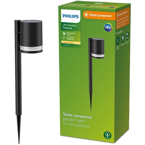 Stolpelampa - PHILIPS - Fyce - Svart