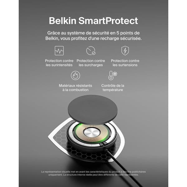Latausalusta - BELKIN - USB-C - 15W - Musta