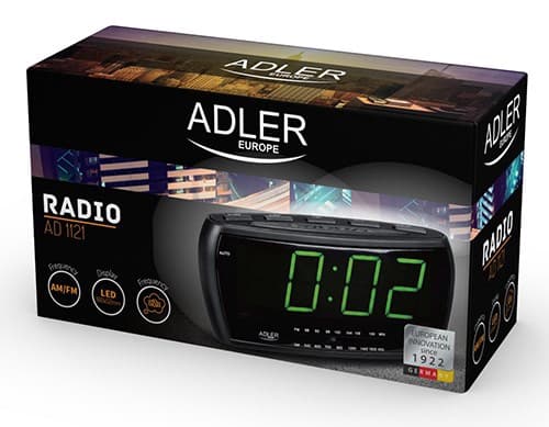 Adler AD 1121 radiour Analog & digital Sort