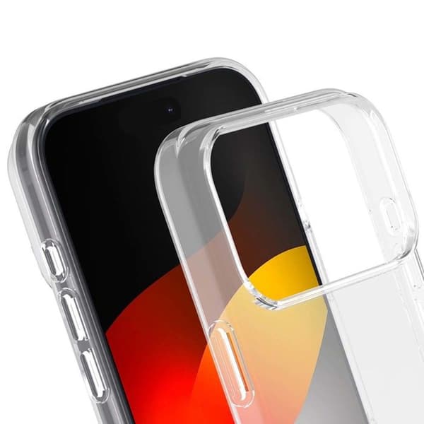 Silisoft-cover - iPhone 17 Pro Max - Gennemsigtig