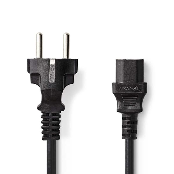 Nedis CEGP10030BK50 Strømkabel Schuko Han - IEC-320-C13 5,0 M Sort