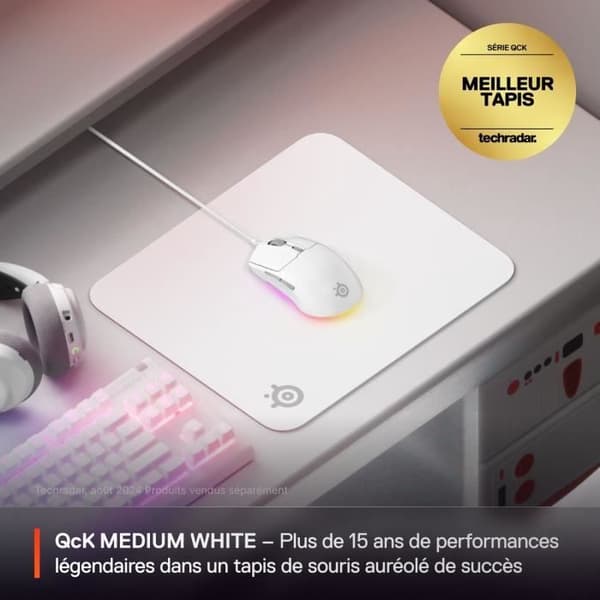 Gamingmusmatta - STEELSERIES - QcK M - Vit