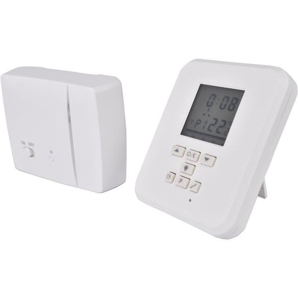 Programmerbar elektronisk termostat - GAO - Trådløs - 3 brugerdefinerbare programmer + 6 forprogrammerede programmer - 70m transmission