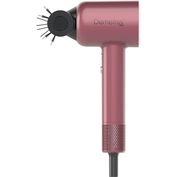 Hårtørrer - DEMELISS - ULTIMATE HÅRØRETØRRERSÆT - Magnetisk diffuser - 1600 W - Cherry Chérie