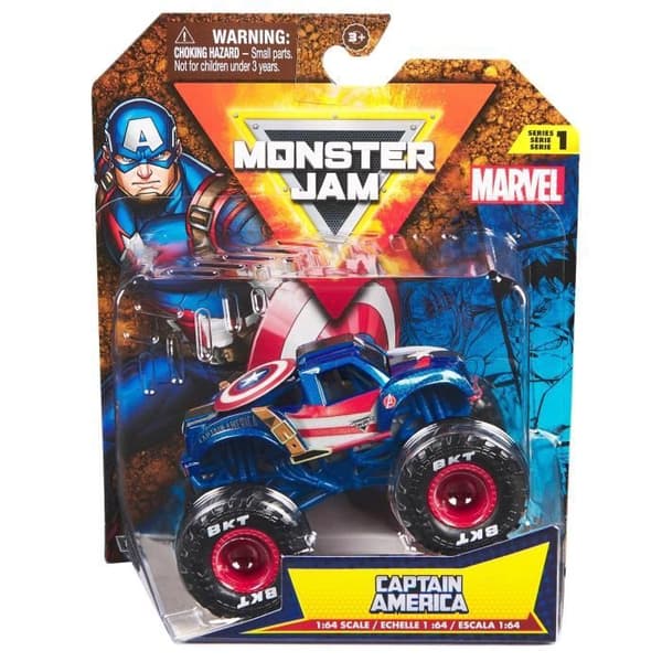 Monster Jam - Marvel 1:64 Monster Jam Serie 2 Køretøj - Tilfældig model
