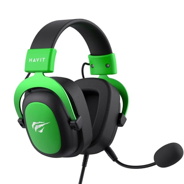 Havit H2002d Headset Kablet Pandebånd Gaming Sort, Grøn