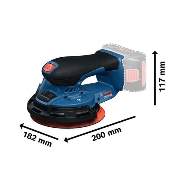 Orbitalslip - Bosch - GEX 18V-150-3 - 18V - Sladdlös - Ergonomisk