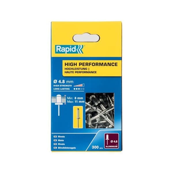 RAPID - Nitar - 4,8 x 14 mm aluminium - Förpackning med 300