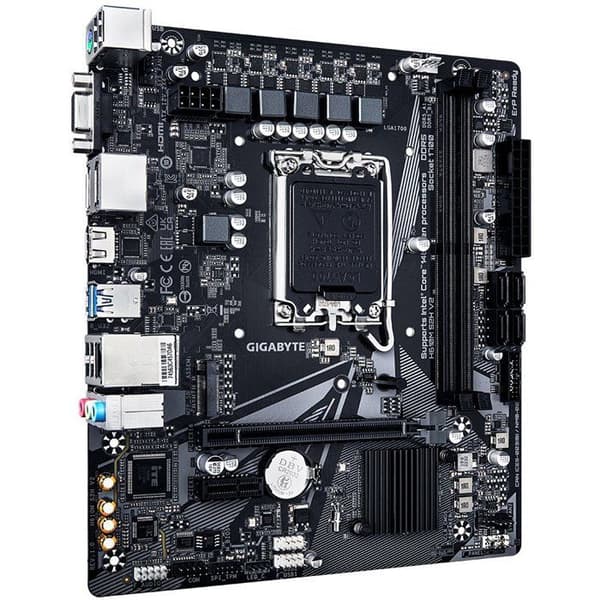 Moderkort - GIGABYTE - H610M S2H V2 DDR5 - Micro-ATX-format - Intel H610-chipset - DDR5