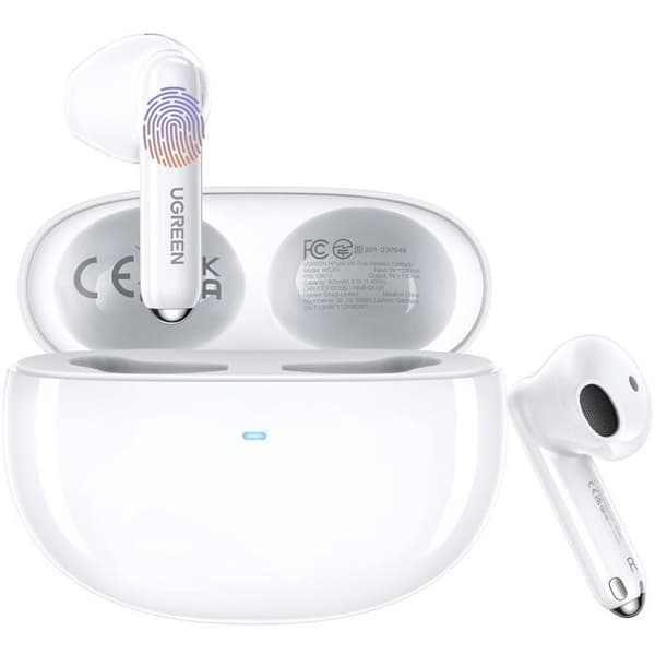 Trådløse ørepropper - UGREEN - Model H5 - Semi-in-ear Bluetooth - Hvid