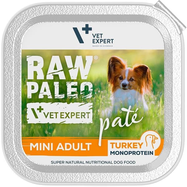 VETEXPERT Raw Paleo Pate Mini Adult Beef - våtfoder för hundar - 150 g