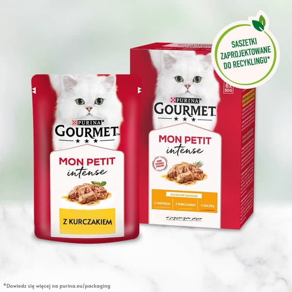 GOURMET Mon Petit Fjerkræblanding - vådfoder til katte - 6 x 50 g