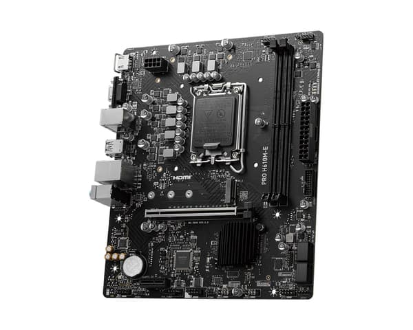 MSI PRO H610M-E moderkort Intel H610 LGA 1700 micro ATX
