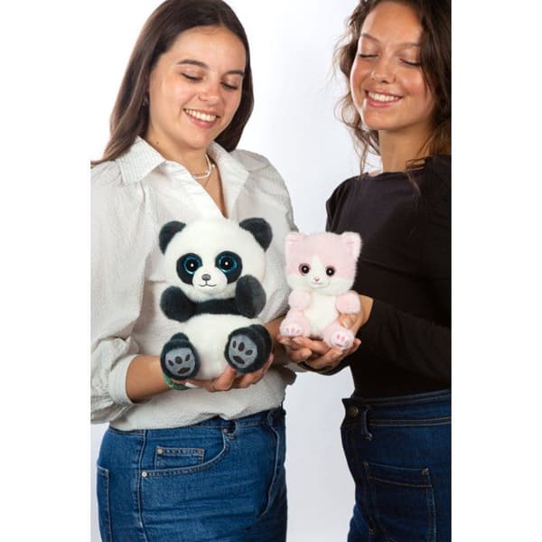 Pehmolelu - PING Cutie Box Panda -pehmolelu, liuskekivenharmaa - 23 cm