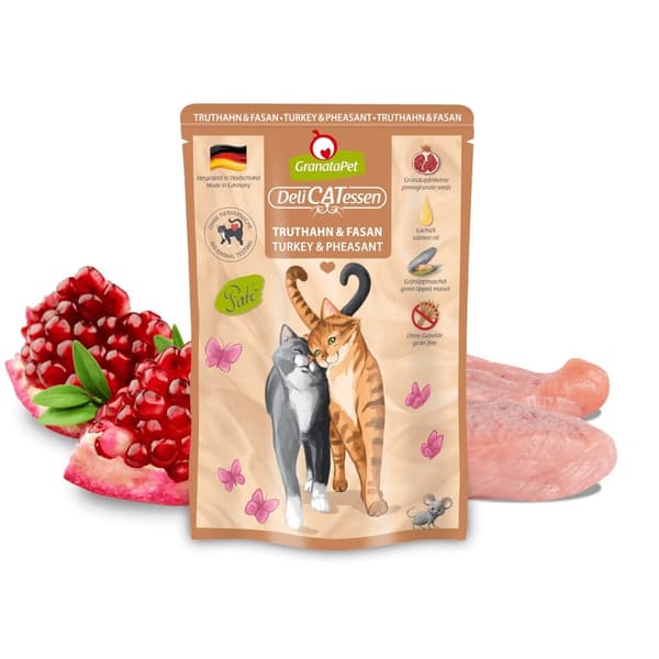 GRANATAPET DeliCATessen Kalkun og fasan - vådfoder til katte - 85 g