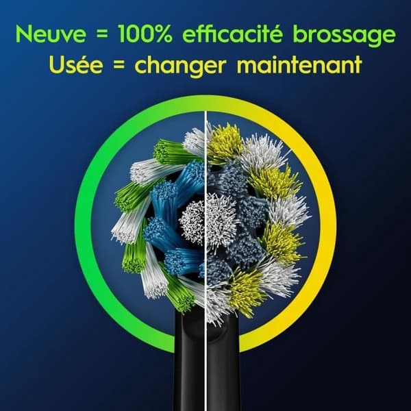 Børster - ORAL-B - CROSS ACTION PRO - Pakke med 8 - Sort