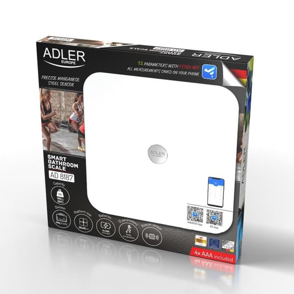 ADLER AD 8187 badrumsvåg, vit