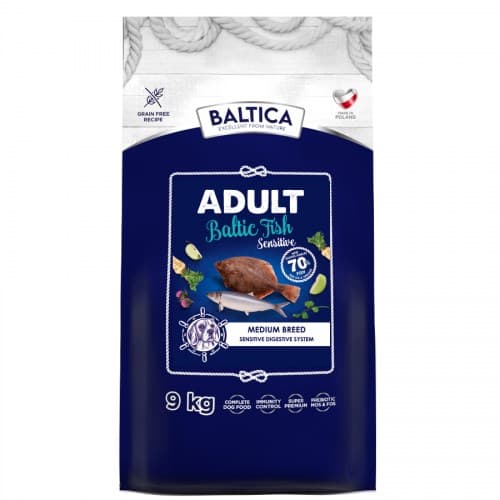 BALTICA Excellent Sensitive Baltic fish Medium breeds - torrfoder för hundar - 9 kg