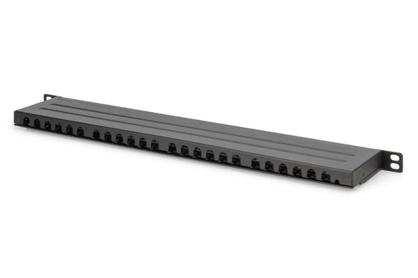 Patchpanel med hög densitet 19'' 24x RJ45