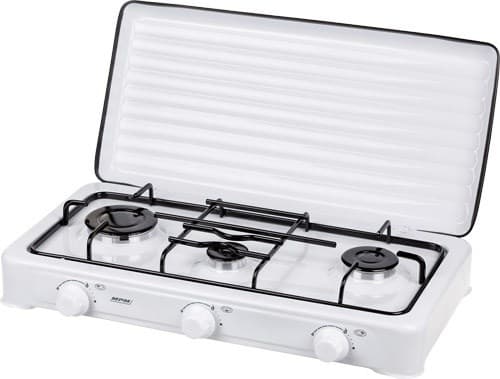 MPM KN-03/1K Hvid Bordplade 60 cm Gas 3 zone(r)