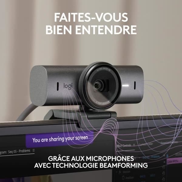 Webbkamera - Trådbunden - Logitech - MX Brio - Grafit