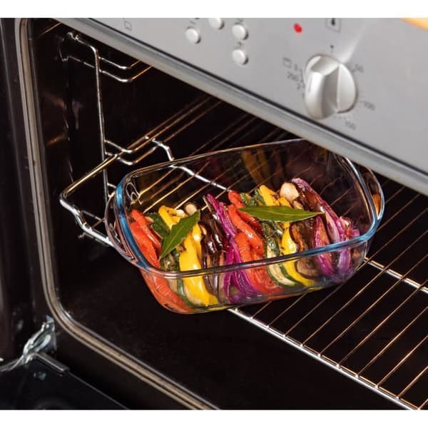 Set med 3 skålar med lock - PYREX - Cook & Store - Glas - Rektangulär - 0,4/1,1/2,5 L