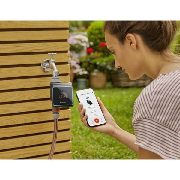 Timer - GARDENA - Bluetooth - För 20/27 och 26/34 kranar - 3 oberoende program