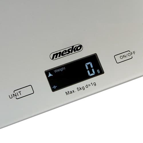 Mesko MS 3145 Elektronisk köksvåg Grå Bänkskiva Rektangulär