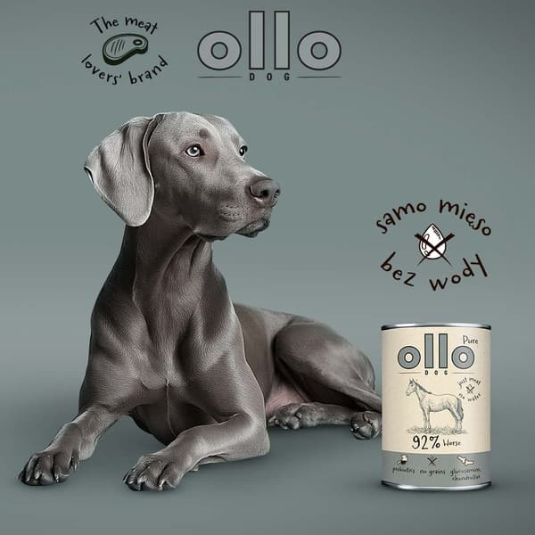OLLO Pure Horse - vådfoder til hunde - 400 g